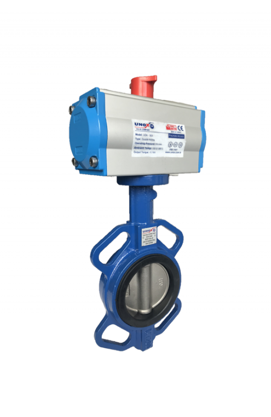 Double Acting Pneumatic Actuated Wafer Type Butterfly Valve is waiting for you on our website with the most special prices.
